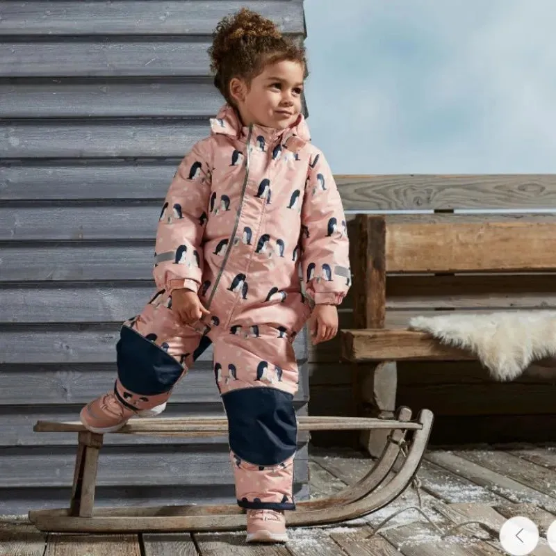 -30 One-piece Waterproof Toddler Ski Suit with Wool Clip