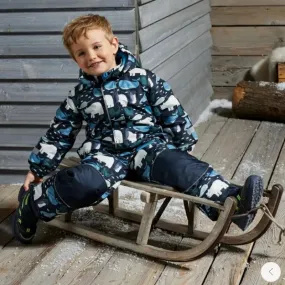 -30 One-piece Waterproof Toddler Ski Suit with Wool Clip