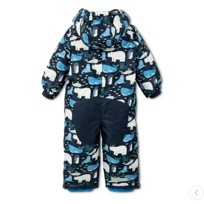 -30 One-piece Waterproof Toddler Ski Suit with Wool Clip