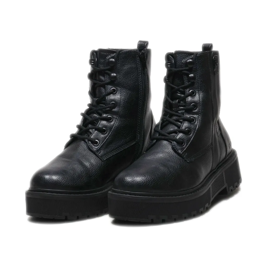 Catwalk Ankle Boots Leather Black Colour For Women