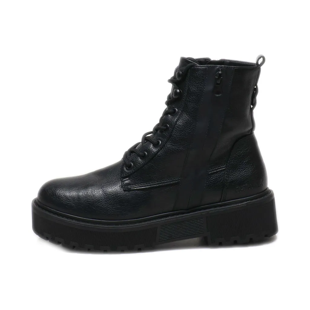 Catwalk Ankle Boots Leather Black Colour For Women