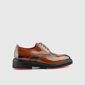 Chunky Sole Dress Oxfords Tan 4116