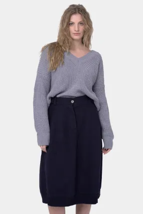 Cotton Linen Cargo Skirt