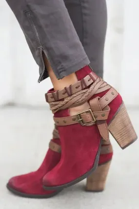 European & American Design Women's Short Boots – Autumn Winter Metal Belt Buckle, Fashion Platform Boots for Women