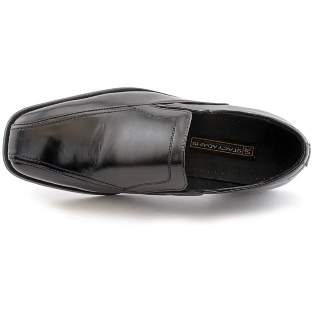 Farren Black Leather Stacy Adams Loafers
