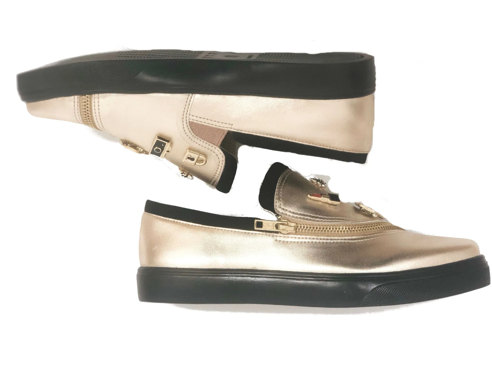 Girl on the Go Metallic Champagne Loafers