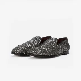 Glitter Sequin Mens Loafer Slip On