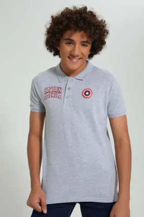 Grey Captain America Polo