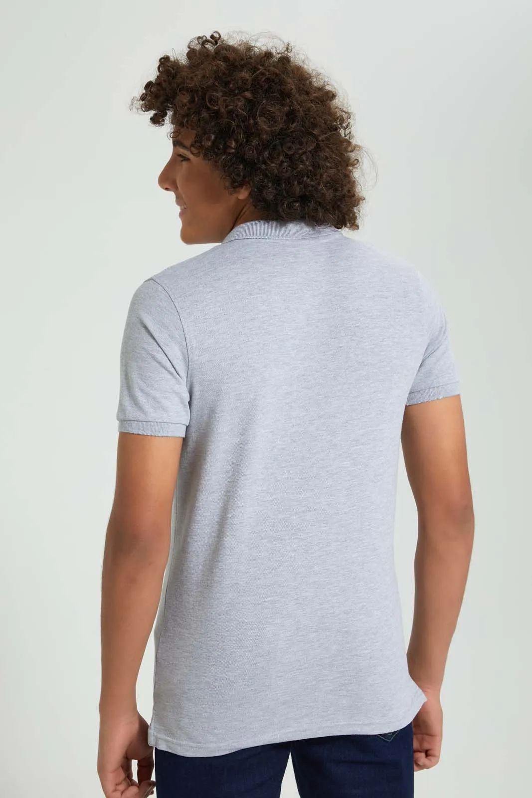Grey Captain America Polo