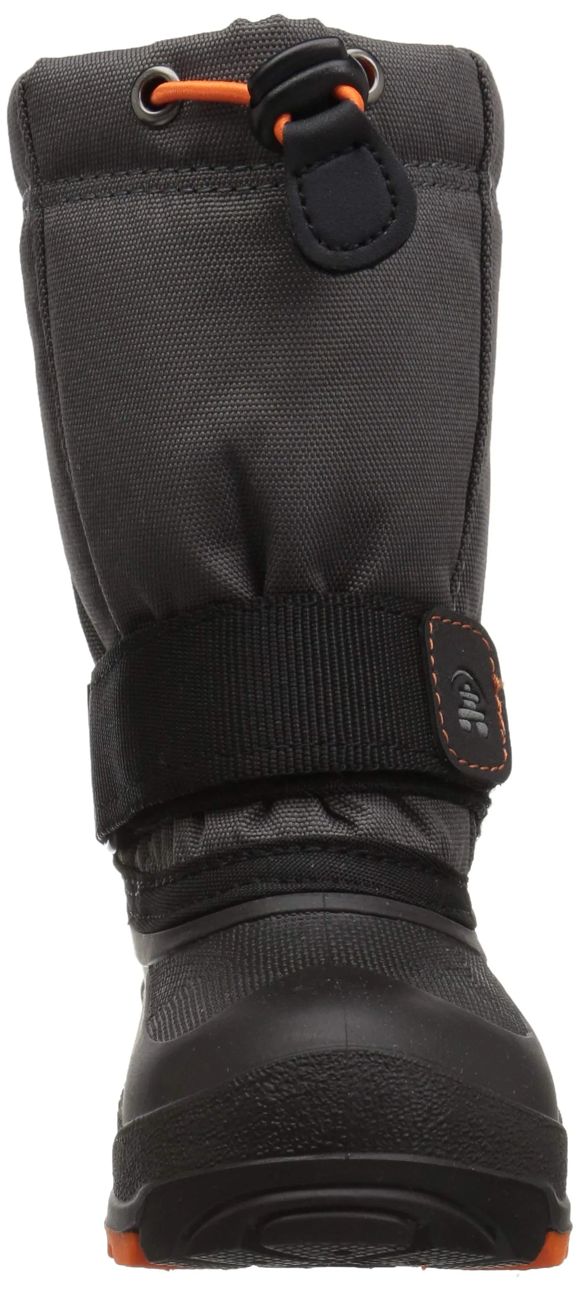 Kamik Kids' Rocket Snow Boot Toddler Warm Boots Grey Snow Boot Charcoal Flame