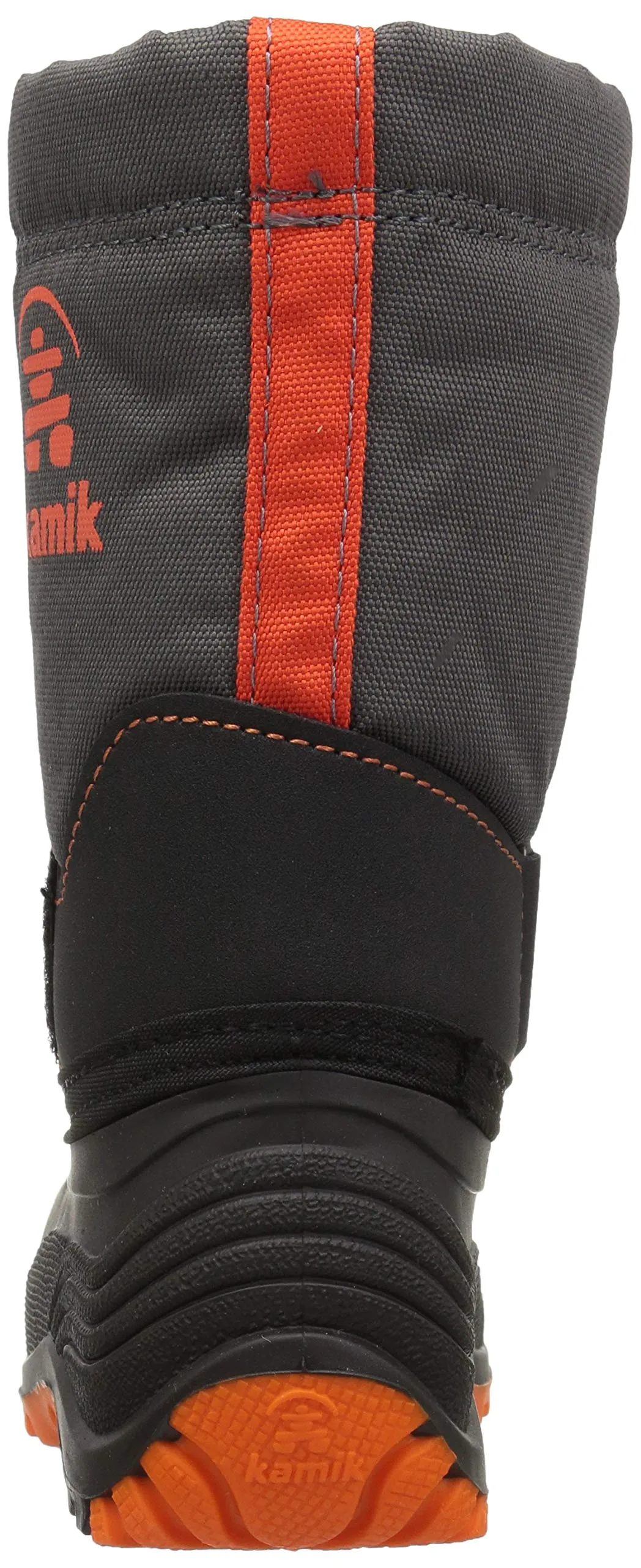 Kamik Kids' Rocket Snow Boot Toddler Warm Boots Grey Snow Boot Charcoal Flame