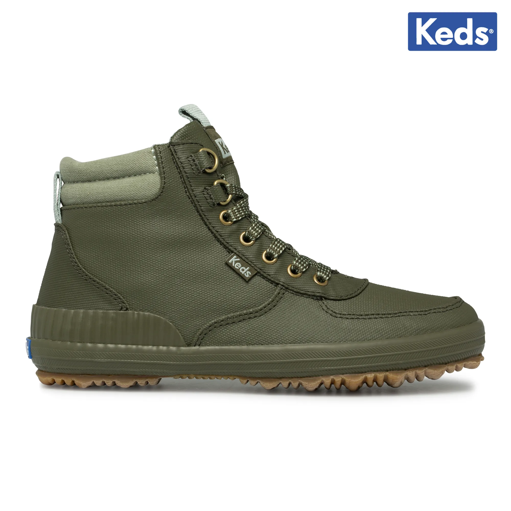 Keds Women's Scout Boot III Splash Twill Olive | WF65708