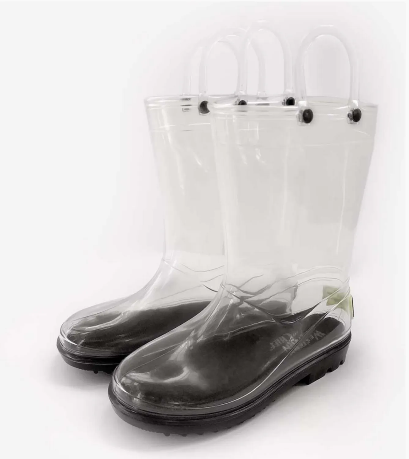 Kids Clear Rain Boots 11/12