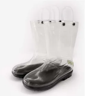Kids Clear Rain Boots 11/12