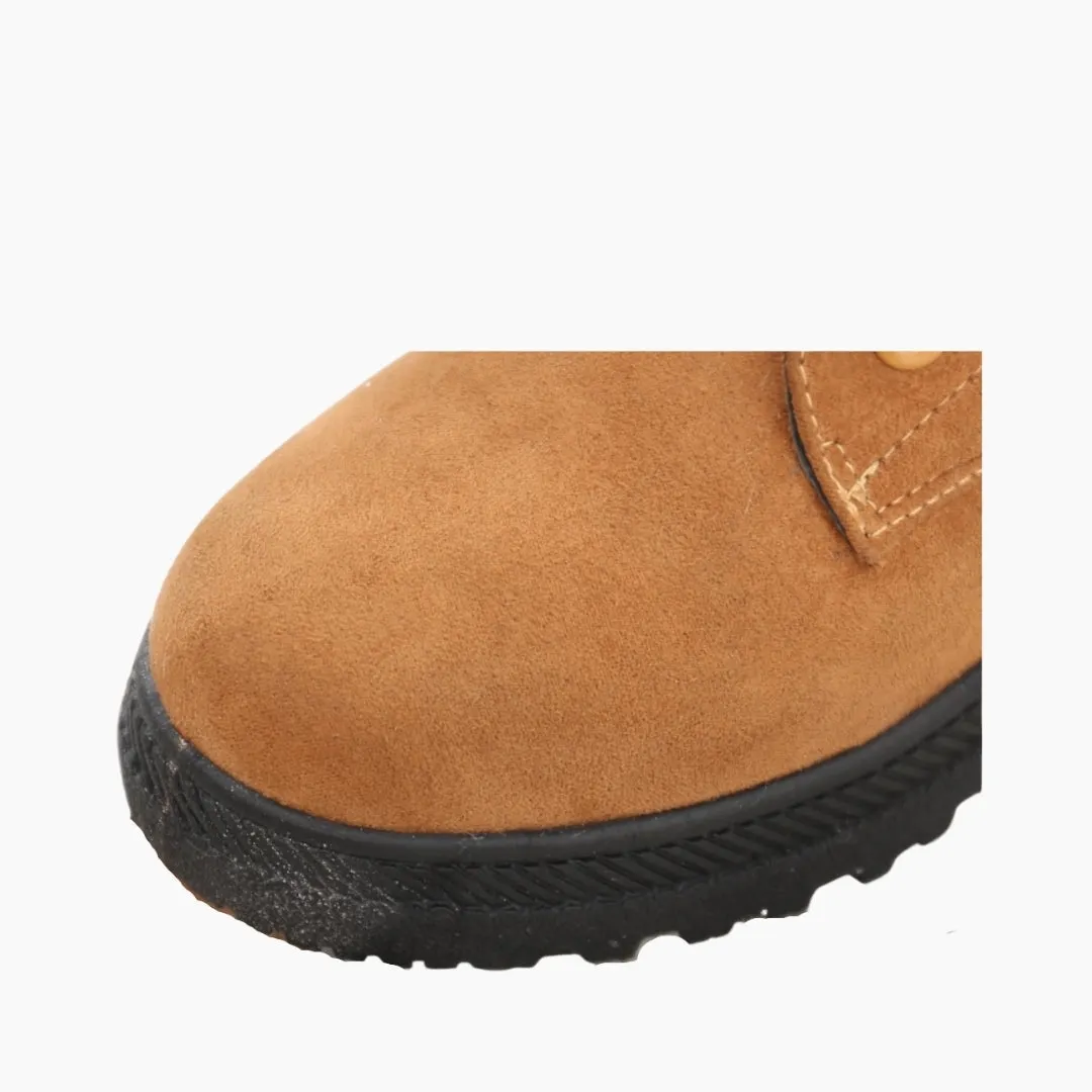Lace-Up, Round Toe : Winter Boots for Women