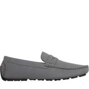 Mens Web Slip On Loafer Shoes Grey