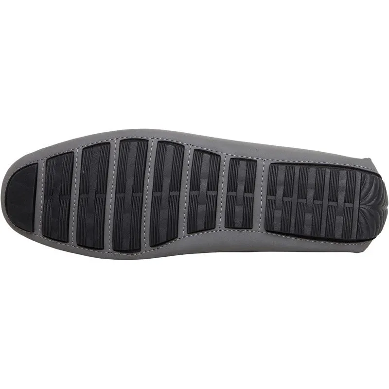 Mens Web Slip On Loafer Shoes Grey
