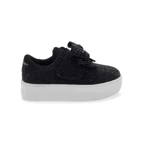 Mini Laney Bow Sneaker - Big Kid Black/White