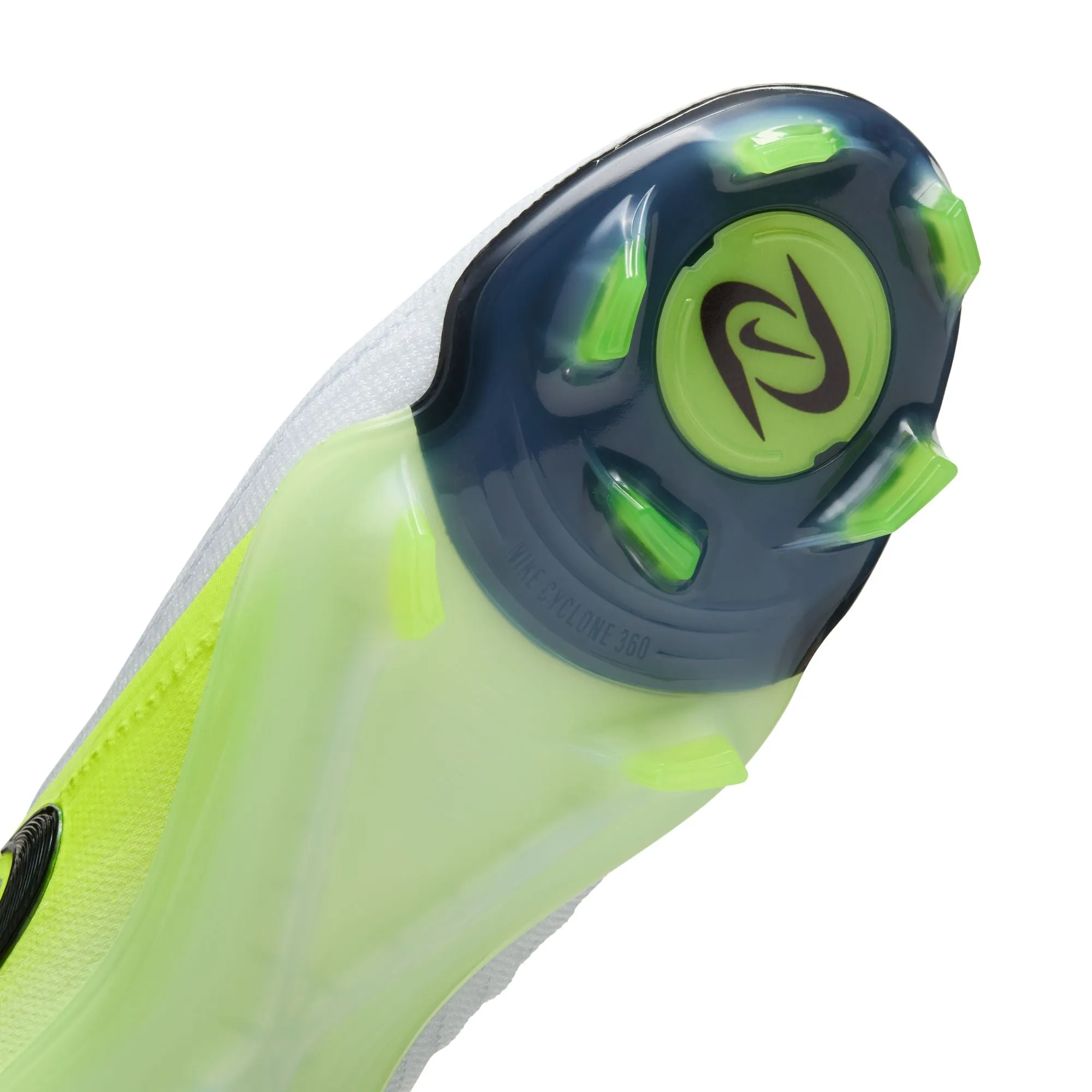 Nike Phantom GX Elite FG Firm Ground Soccer Cleat -Metallic Silver/ Black Volt