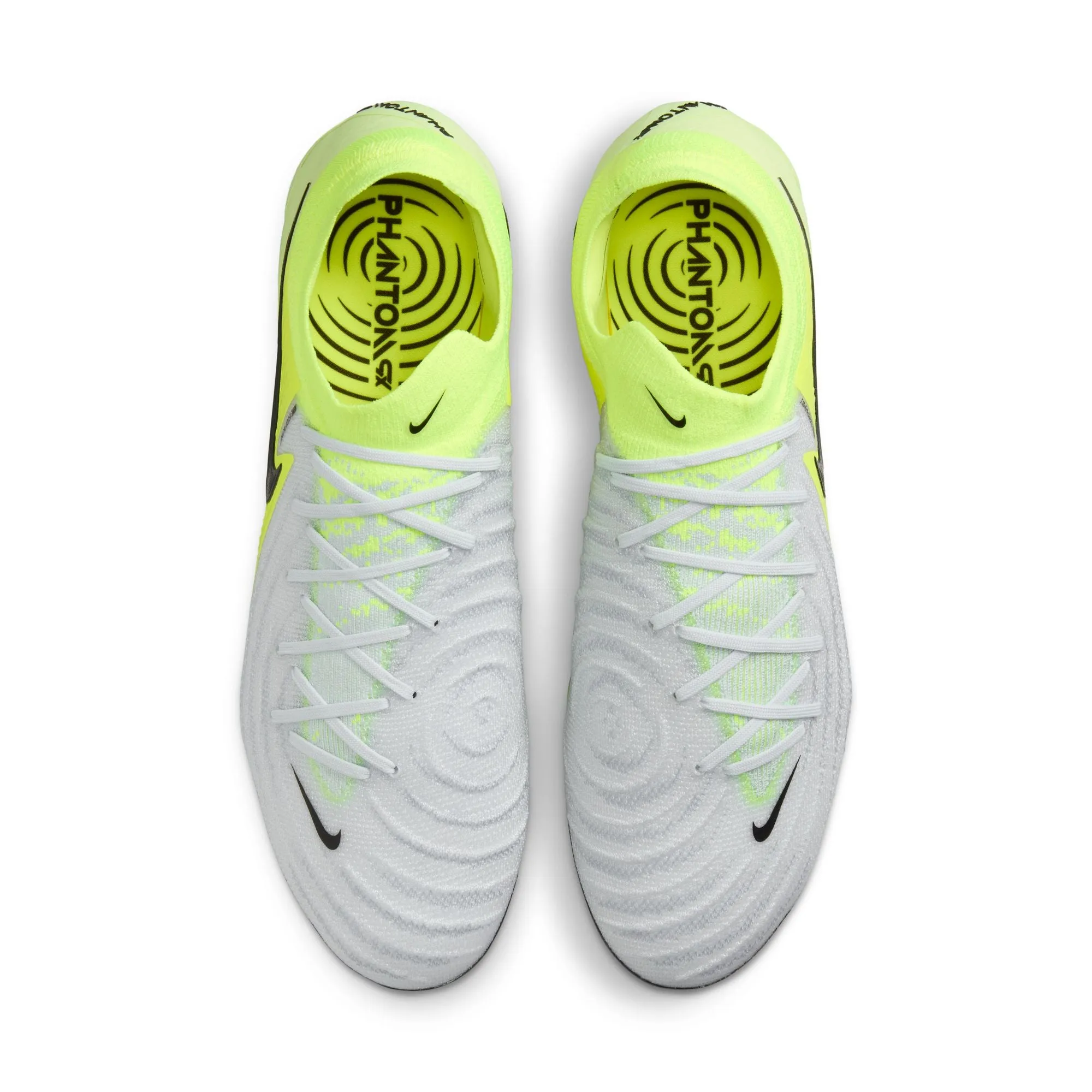 Nike Phantom GX Elite FG Firm Ground Soccer Cleat -Metallic Silver/ Black Volt