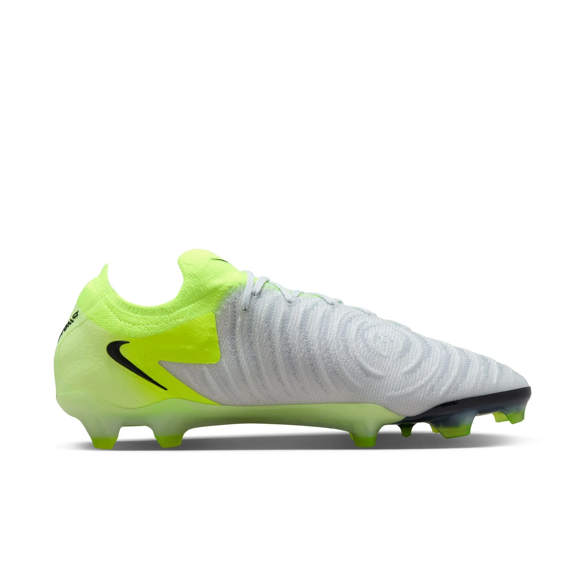 Nike Phantom GX Elite FG Firm Ground Soccer Cleat -Metallic Silver/ Black Volt