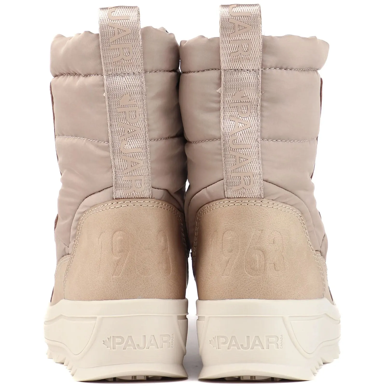 Pajar Womens Galaxy High Rise Waterproof Toboggan Snow Boots - Sand