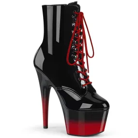 Pleaser Adore 1020BR-H Womens 7" Heel, Platform Front Lace Pole Dance Ankle Boots