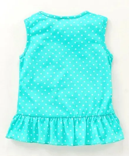 Polka Front Frill Top and Short Set