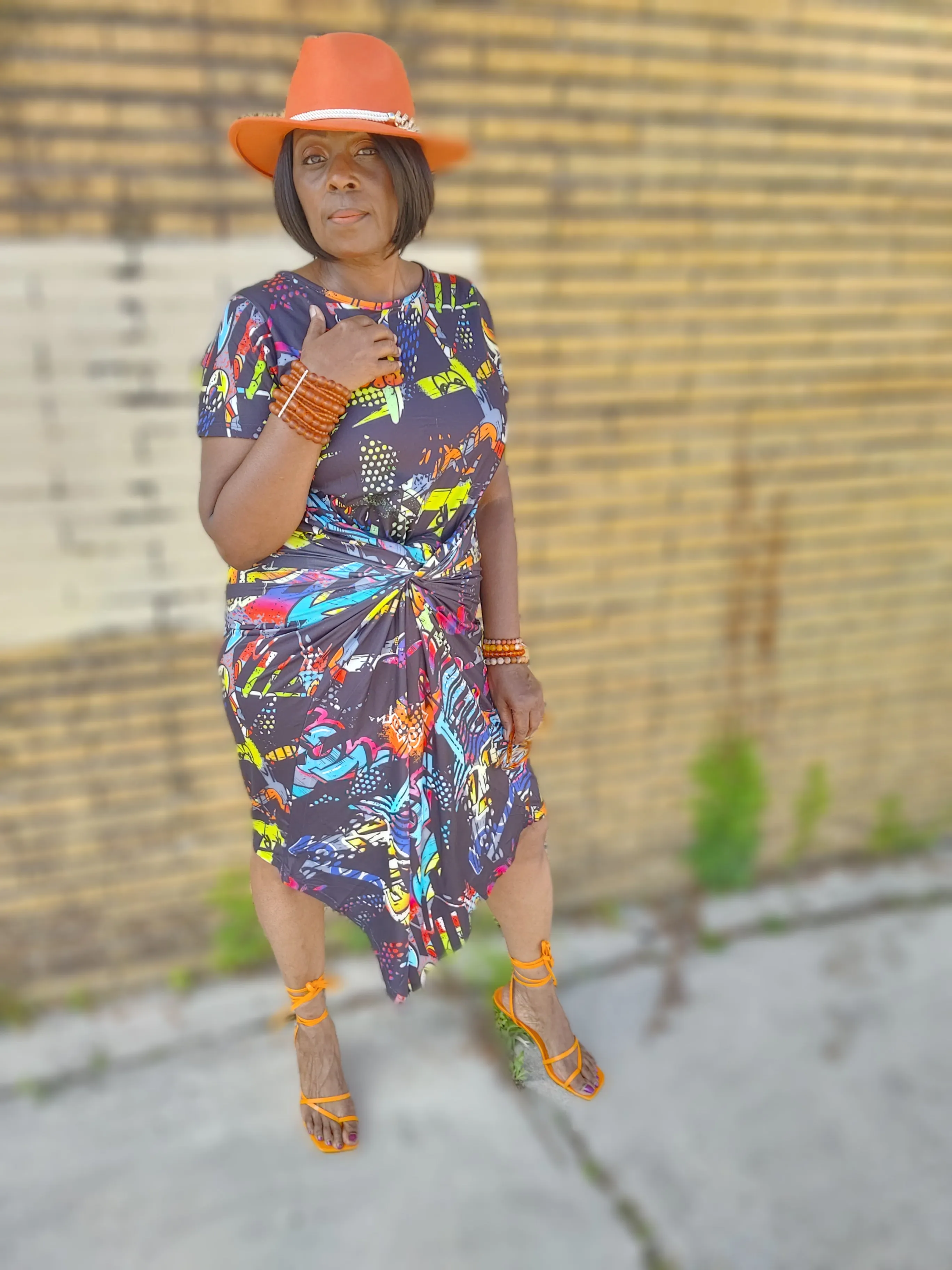 "Say What " Graffiti Maxi Dress